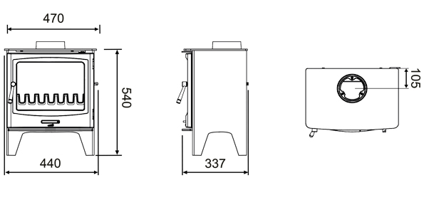 horizon 5kw wide on legs diagram