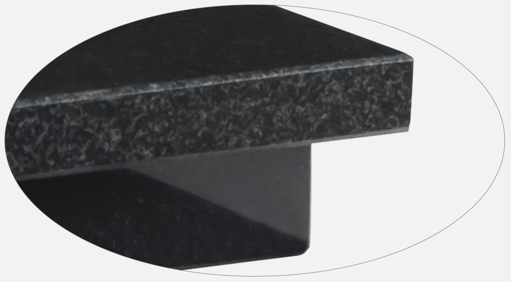 polished granite hearth