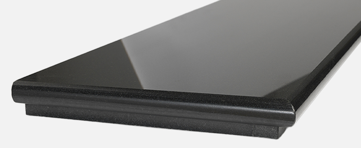 polished granite hearth polished