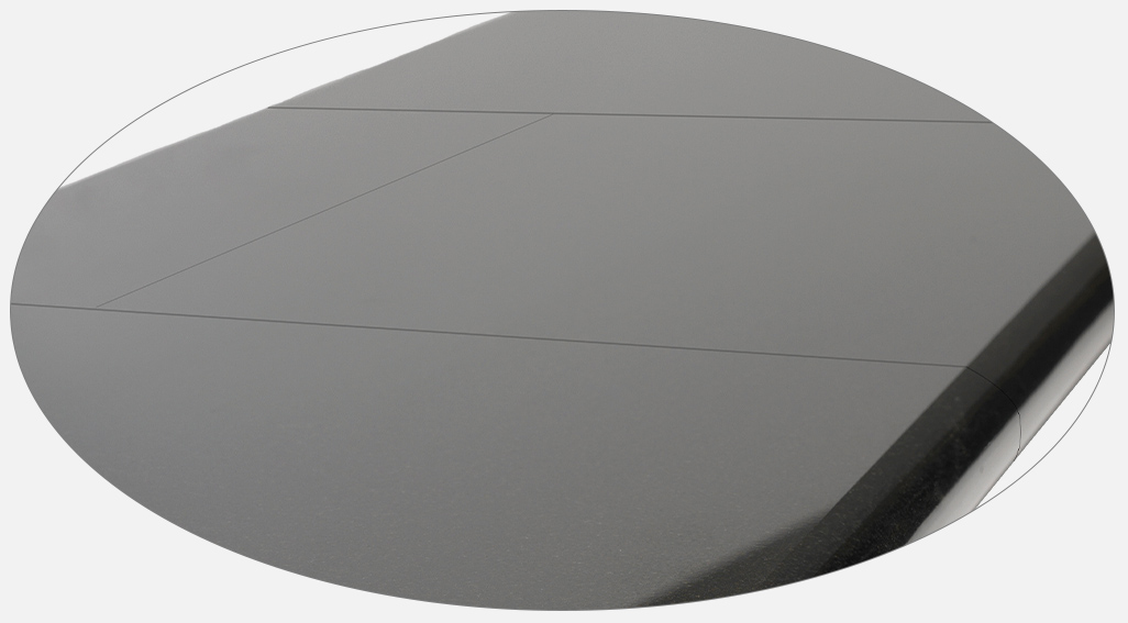 polished granite hearth