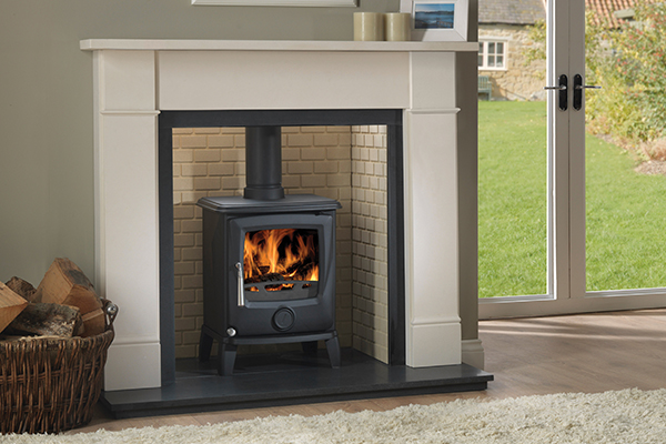 cougar 5kW eco stove - flat victorian mantel