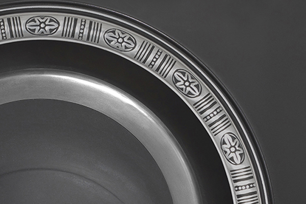 Decorative Arch Polished Insert - cast iron fireplace