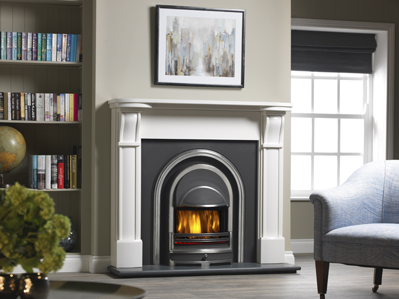 Regal (Integra Electric) Cast - Ripon (Polar White) Mantel